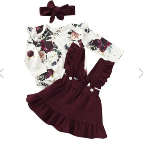 WILLOW Floral Skirt Set - Hazel & Bo