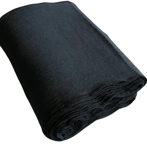 Bengkung Belly Binding Wrap Lightweight GOTs certified organic cotton postpartum belly binding wrap serged edges 17 yards Traditional postpartum belly binding cloth (VictoriaOrganicSerged, Black)