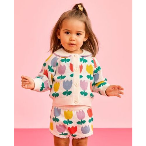 Baby Cardigan Sweater & Bloomers Set