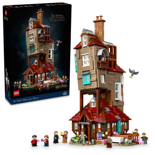 LEGO Harry Potter The Burrow – Collectors’ Edition, Weasley House, Collectible Building Set - 10 Minifigures Plus Errol the Owl - Gift for Adult Fans of the Wizarding World - 76437