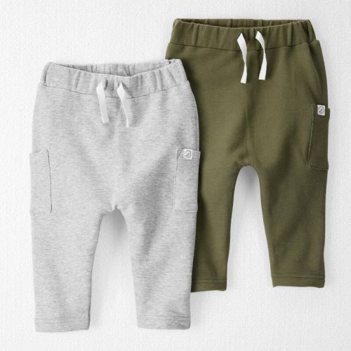 Gray, Green Baby 2-Pack Organic Cotton Sweatpants | Carter’s Oshkosh Canada