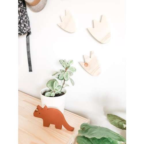 Wooden Dinosaur Footprints: Nursery Wall Decor, Set of 3