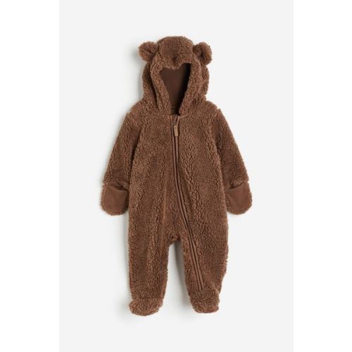 Faux Shearling Overall