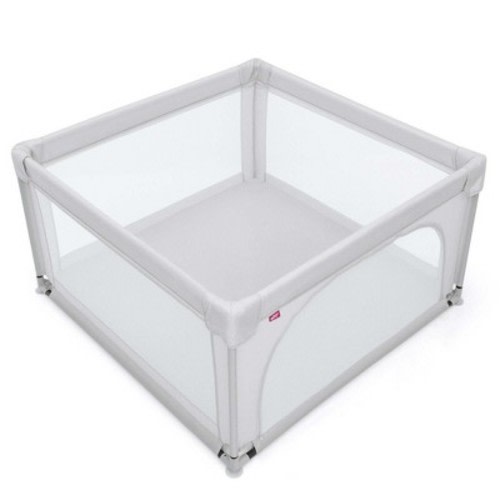 Costway Baby Playpen Infant Large Safety Play Center Yard w/ 50 Ocean Balls, Color: Gray