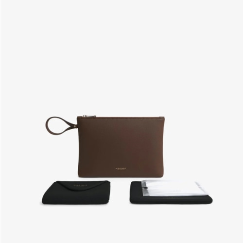 Mina Baie Changing Kit Vegan Leather, Coco