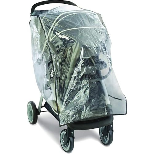 Graco Travel System Weather Shield, Baby Rain Cover, Universal Size to fit Most Travel Systems, Waterproof, Windproof, Ventilation, Protection, Shade, Umbrella, Pram, Vinyl, Plasctic, Clear