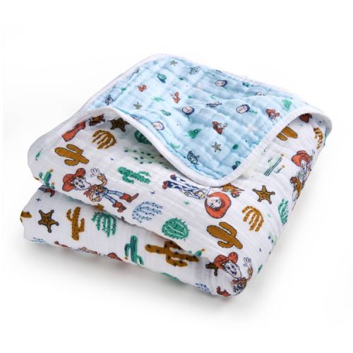 aden + anais essentials Cotton Muslin Baby Blanket - Toy Story: 44"x44", Animals Pattern, 100% Cotton