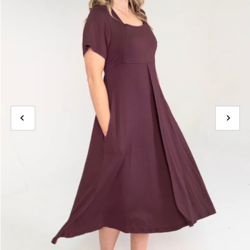 Cassidy Labor & Postpartum Gown Plum – Lila