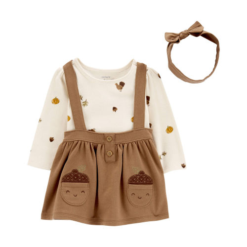 3-Piece Fall Turkey Bodysuit & Jumper Set