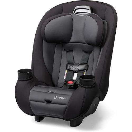 Safety 1st Ellaris 3-in-1 Convertible Car Seat, Slim Fit Design, Rear & Forward-Facing, 5-Position Headrest, 3-Across Fit, Travel-Friendly with Machine-Washable Seat Pad, Smokey Haze