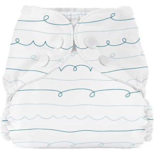 Esembly Cloth Diaper Outer, Size 1 (7-17lbs), Script