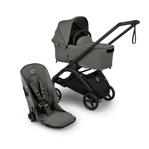 Bugaboo Dragonfly Plus Seat/Bassinet Complete BLACK/FOREST GREEN-FOREST GREEN