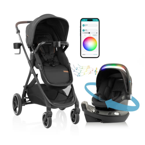 Evenflo Shyft Intuiti+ Travel System featuring Revolve180 LiteMax NXT with SensorySoothe Green and Gentle - Evenflo® Official Site – Evenflo® Company, Inc