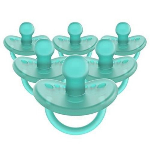 Evenflo Balance Stage 2 Orthodontic Silicone Pacifier 6 Months+ - Teal - 6ct