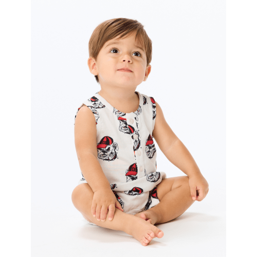 The Georgia Bulldogs Unisex Henley Onesie