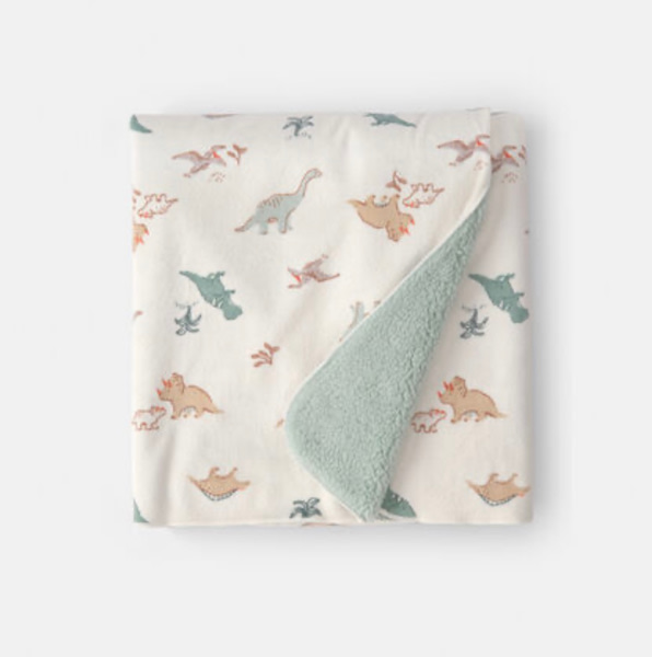Baby Dinosaur Plush Blanket - Green/Cream | Carter's