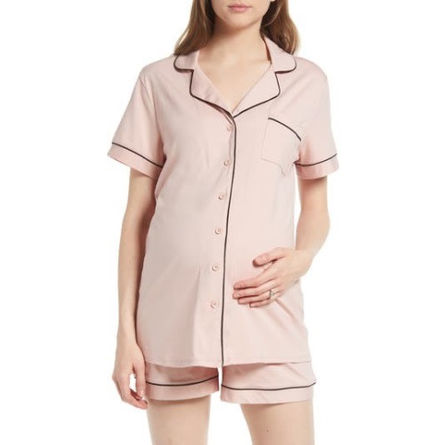 Maternity/Nursing Short Pajamas, X-Large