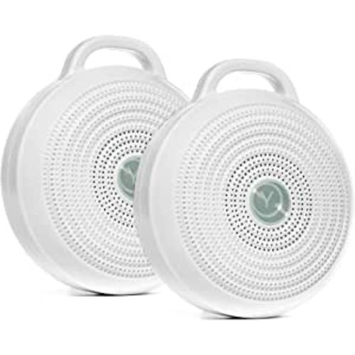 Yogasleep Rohm Portable White Noise Machine for Travel 3 Soothing Natural Sounds + Volume Control Sleep Therapy for Adults & Baby 2-Pack - Rohm 2 Pack
