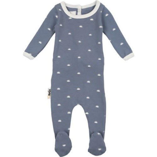 Sun Print Stretch Cotton Footie, 18M
