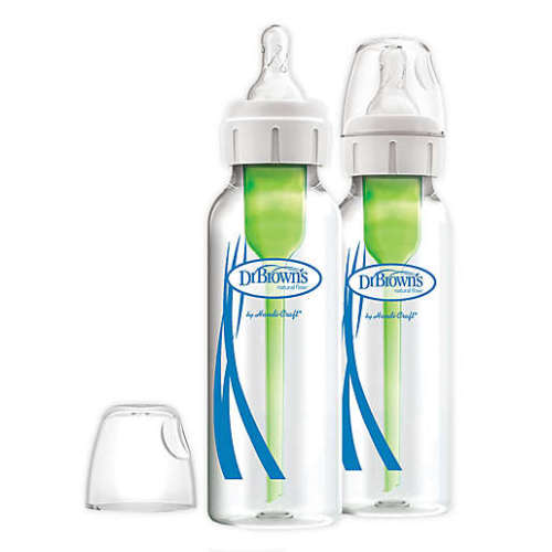 Dr. Brown's® Natural Flow® Options+ 2-pack 8 oz. Glass Baby BottleDr. Brown's® Natural Flow® Options+ 2-pack 8 oz. Glass Baby Bottle