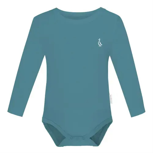 Long Sleeve Baby Onesie – RAPH&REMY® - Color: TEAL, Size: 0-3 Months