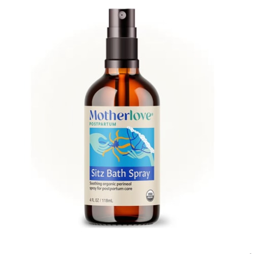 Motherlove Sitz Bath Spray (4 oz Value Size) Sitz Bath for Postpartum Care—Herbal Perineal Spray w/Witch Hazel—USDA Organic, Vegan, & Cruelty Free