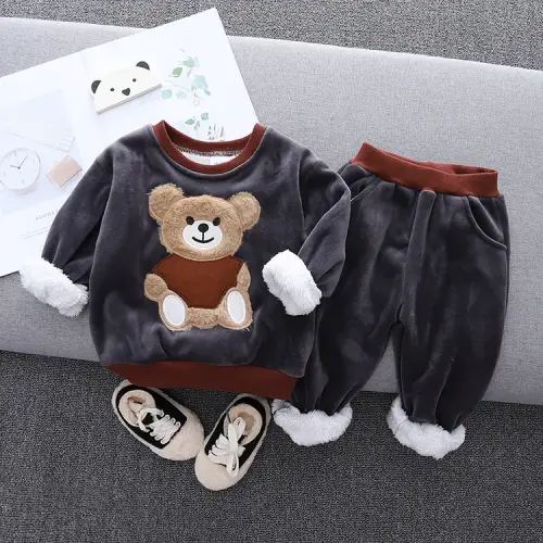 100% Cotton Giraffe Applique Stripe Print Long-sleeve Baby Jumpsuit