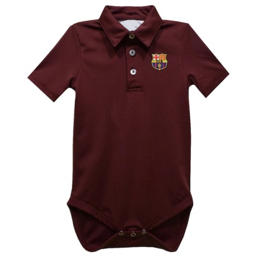 Barcelona Vive La Fete Infant Polo Bodysuit - Maroon