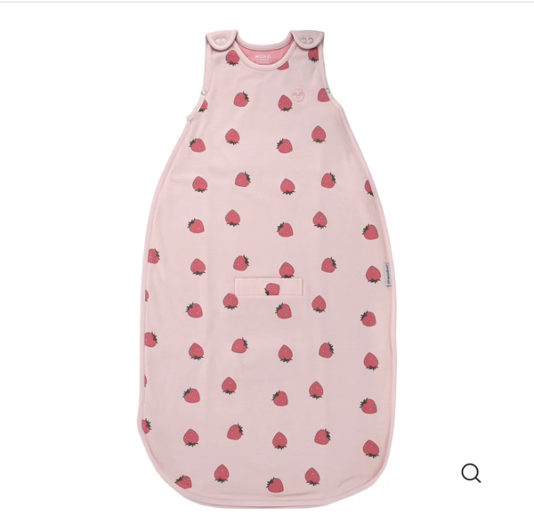 4 Season® Ultimate Baby Sleep Bag, Merino Wool & Organic Cotton, Strawberry