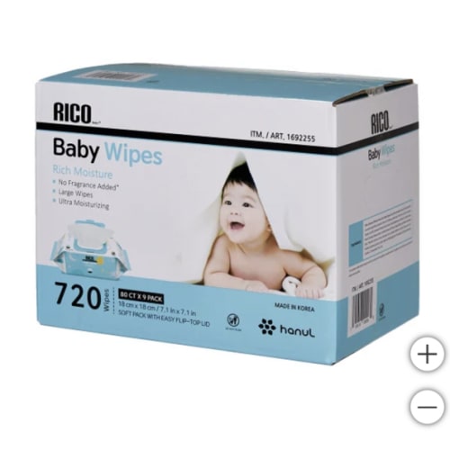 RICO Baby Wipes, 720-count