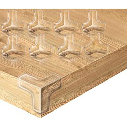 Corner Protector, Clear Corner Guards Table Edge Protectors, Baby Safety Corner Bumpers Covers, Furniture & Sharp Corner Baby Proofing, T-Shaped, 12 Pack