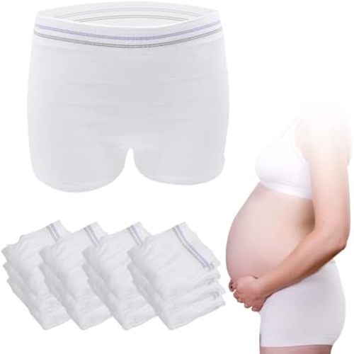 HANSILK Mesh Postpartum Underwear High Waist Disposable Post Bay C-Section Recovery Maternity Panties for Women