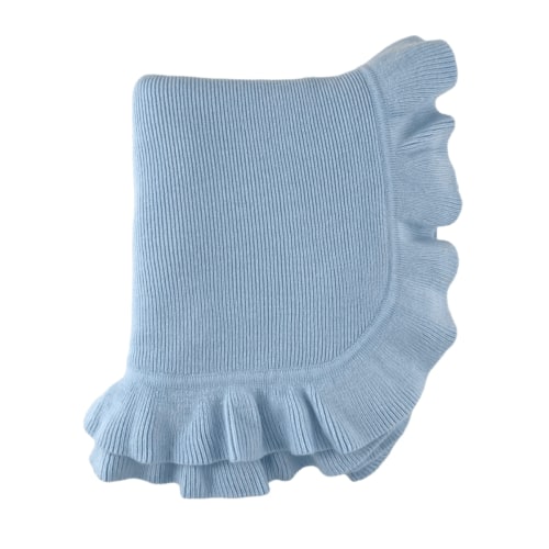 Jersey Knit Ruffle Baby Blanket