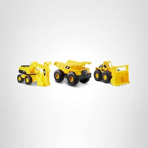Cat Construction 7" Dump Truck, Loader & Excavator toys Combo Pack