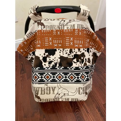Baby Car Seat Tent, Cowboy Car Seat Canopy, Cowboy Baby Boy Shower Gift