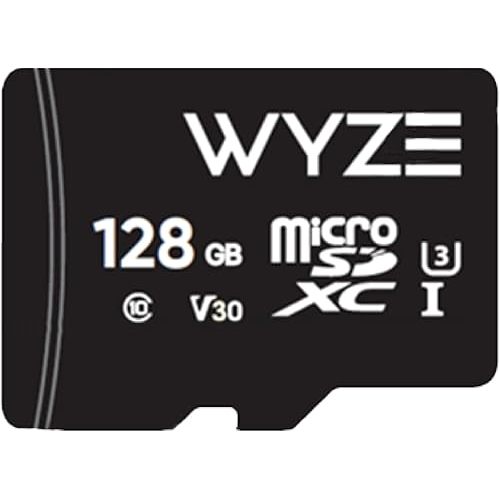 Wyze Expandable MicroSDXC Card Class 10,Storage 128GB , Black