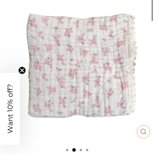 Gauze Lace Blanket | Country Floral – Little and Fern