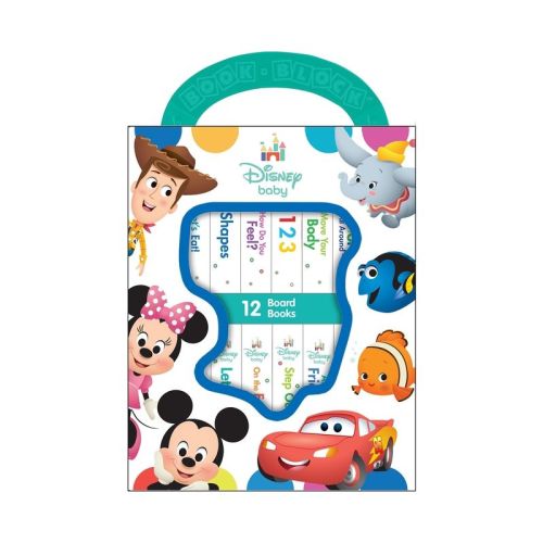 Disney Baby - My First Library 12 Board Book Block Set - by Phoenix