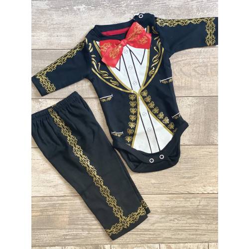 Baby Charro Outfit, Traje De Charro, Mariachi Outfit, Boys Baptism Outfit, Mariachi Baptism - Halloween - Dia de Muertos - Christmas - PJ
