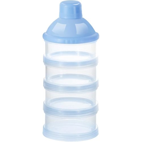 Accmor Formula Dispenser On The Go, 4 Compartments Stackable Formula Container for Travel, Baby Milk Powder Kids Snack Container, BPA Free