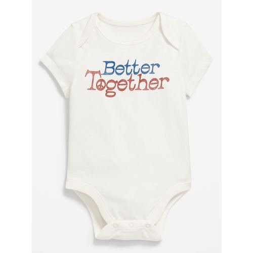 Matching Unisex Short-Sleeve Graphic Bodysuit for Baby