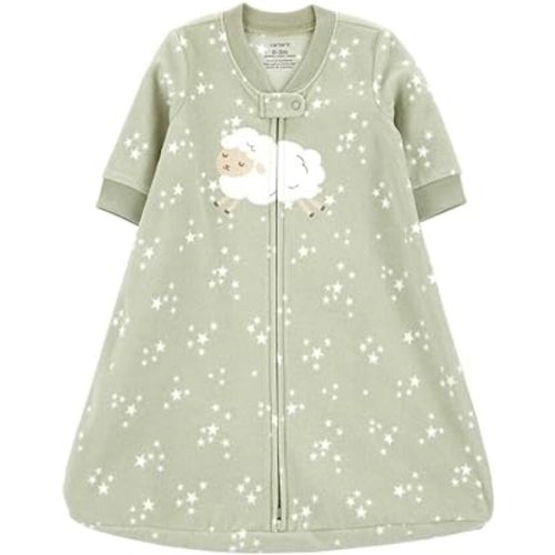 Carter's Unisex Baby Sleep Bag (Green Sheep, 0-3 Months)