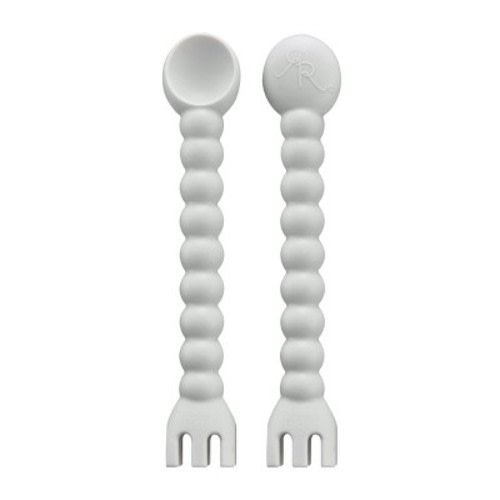 Ryan & Rose Cutie Tensil Utensils and Teethers, Color: Gray