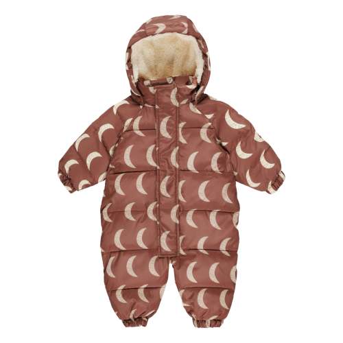 Puffer Onepiece - Moons - Brick | The Baby Cubby