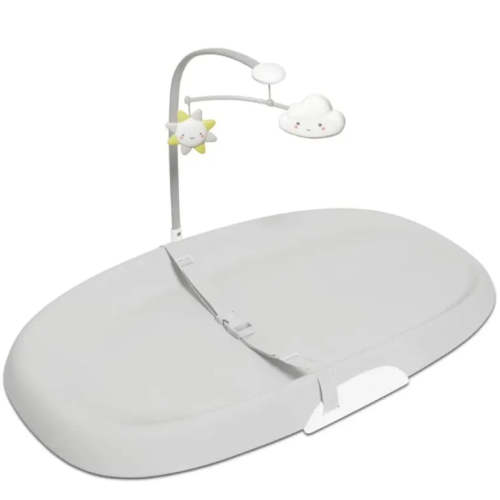Nursery Style Wipe-Clean Changing Pad - Light Grey