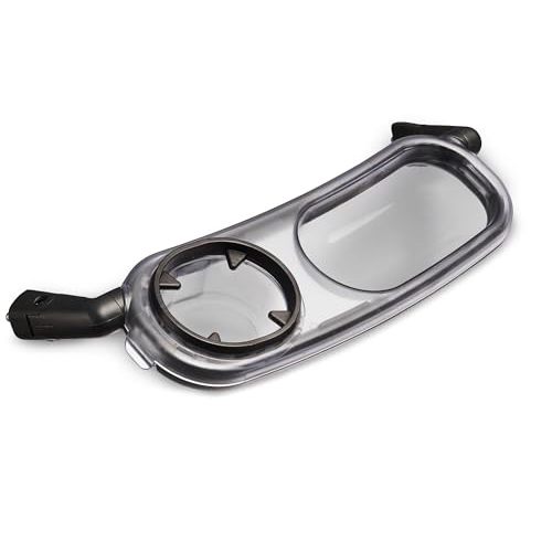 Snack Tray Fits for UPPAbaby Vista V2, Vista, Cruz, Cruz V2, RumbleSeat, RumbleSeat V2, Snack Tray with Cup Holder, Dishwasher Safe, Quick Attachment, Folds with Stroller, Stroller Accessories