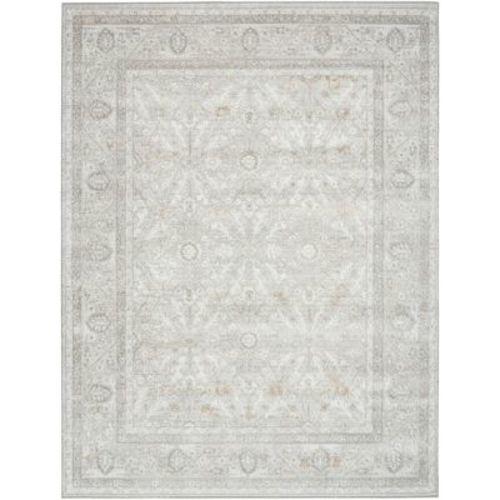 Nourison Dekor 5'3" x 7' Grey Vintage Indoor Rug