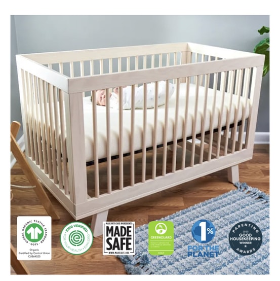 Breathable Organic 2-Stage Baby Crib Mattress
