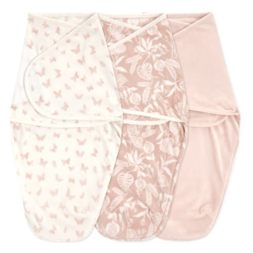 essentials velboa wrap swaddles quick change 3 pack