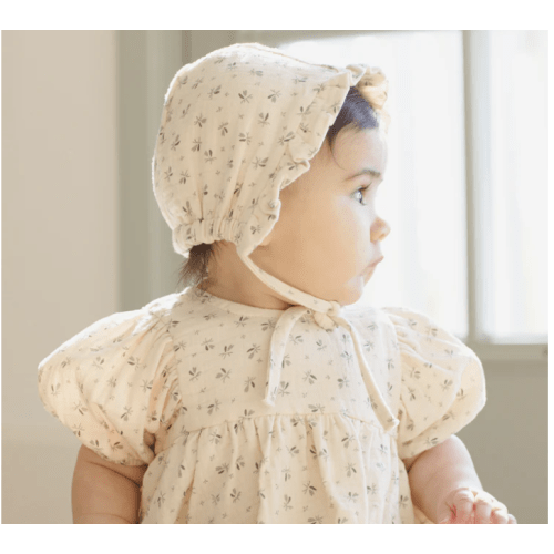 Woven Ruffle Bonnet || Bluebell – Quincy Mae